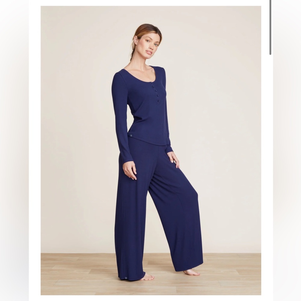 Barefoot dreams Ribbed PJ set